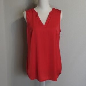 CAbi Style #5364 Red Sleeveless Flowy Top Size Small